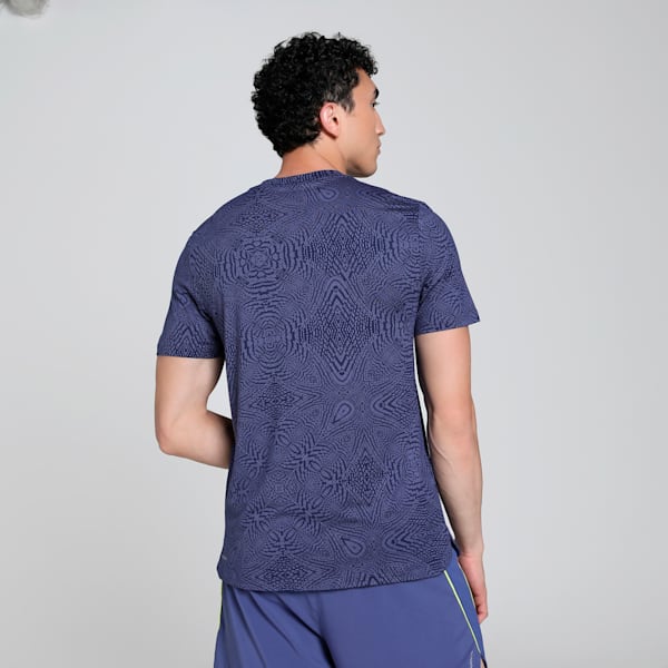 MOVE CLOUDSPUN Men's Printed Tee, Blue Crystal, extralarge-IND