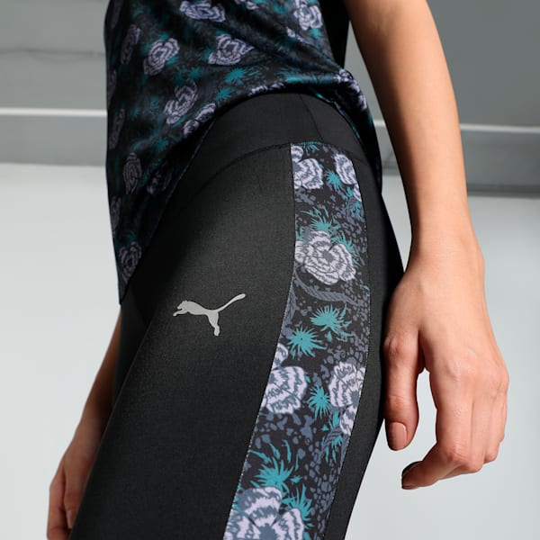 Winter Blooms Women's 7/8 Training Tights, PUMA Black, extralarge-IND