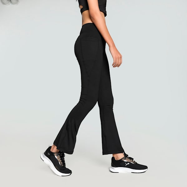 Winter Blooms Women's Flared Training Pants, PUMA Black, extralarge-IND