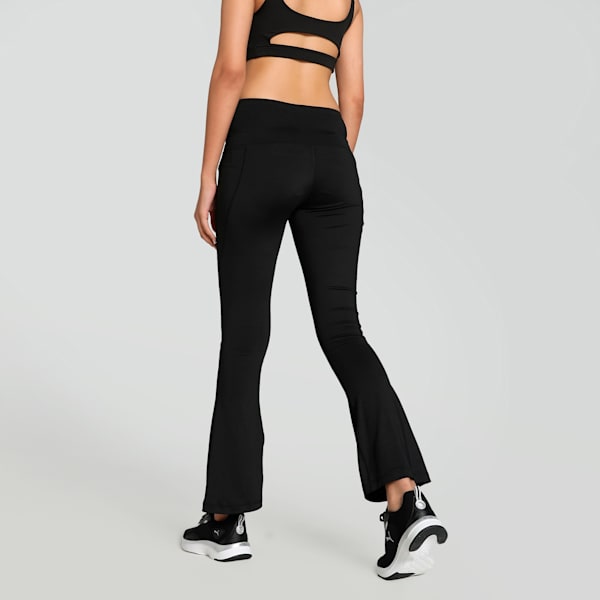 Winter Blooms Women's Flared Training Pants, PUMA Black, extralarge-IND