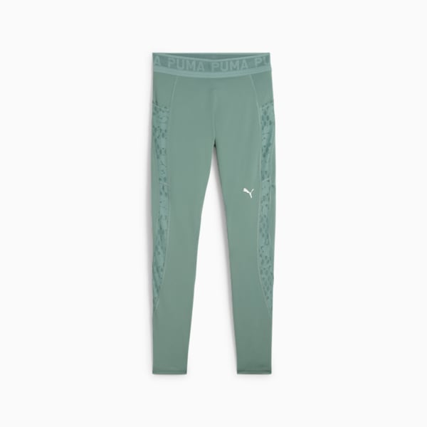 LACE Women's High-Waisted 7/8 Tights, Green Moon, extralarge