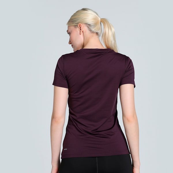 Active Graphic Women's Slim Fit Training Tee, Midnight Plum, extralarge-IND