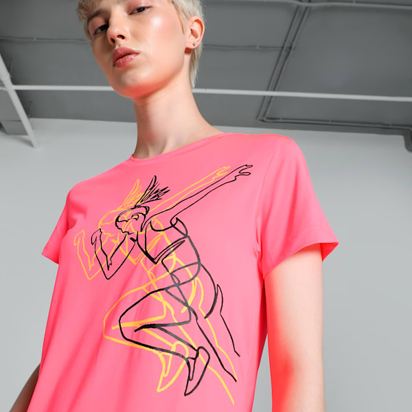 Active Graphic Women's Training Tee, Sunset Glow, extralarge-IND