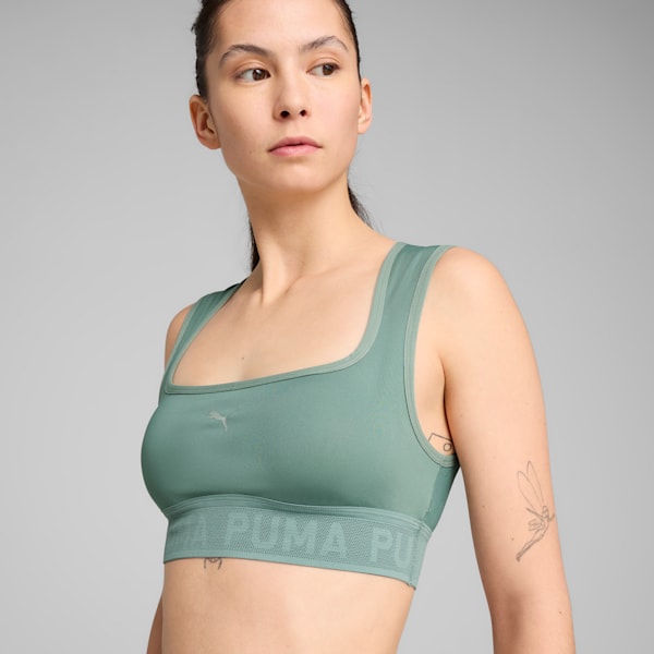 MOVE LACE Low Support Women's Bra, Green Moon, extralarge