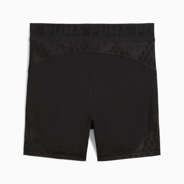 Leggings cortos con encaje para mujer, PUMA Black, extralarge