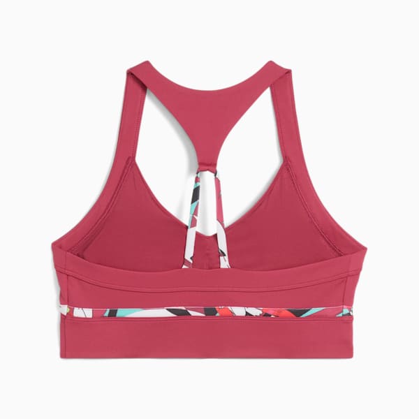 4KEEPS TROPICAL Women's Longline Bra, Port, extralarge
