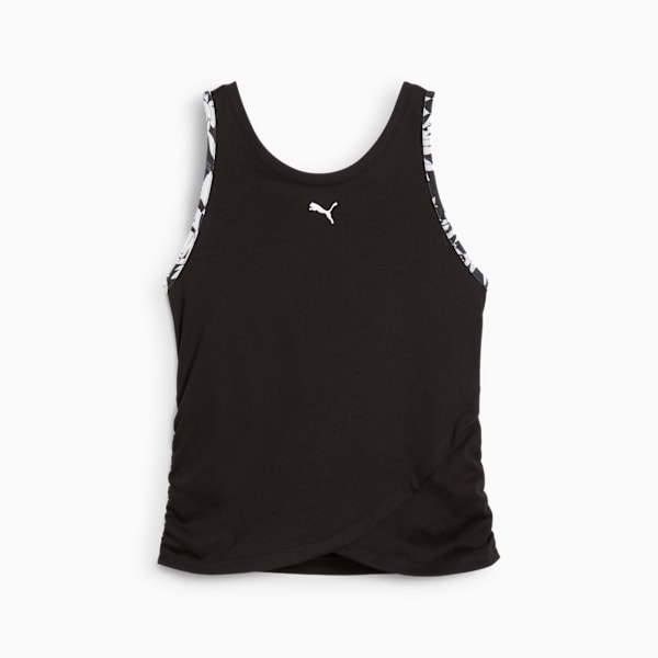 Playera corta TROPICAL para mujer, PUMA Black, extralarge