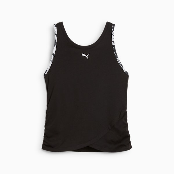 TROPICAL Women's Graphic Crop Tank, PUMA Black, extralarge
