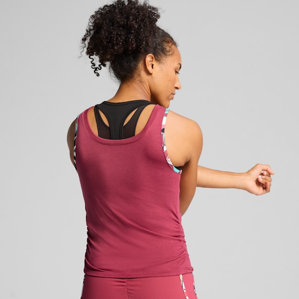 TROPICAL Women's Graphic Crop Tank, Port, extralarge