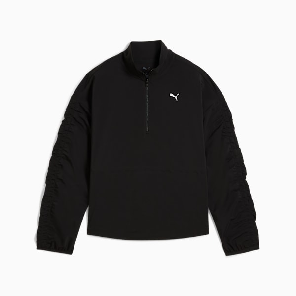 Chamarra tejida estampada para mujer TROPICAL, PUMA Black, extralarge