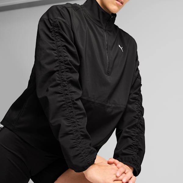 Chamarra tejida estampada para mujer TROPICAL, PUMA Black, extralarge