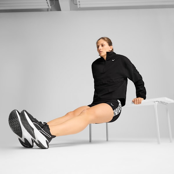Chamarra tejida estampada para mujer TROPICAL, PUMA Black, extralarge