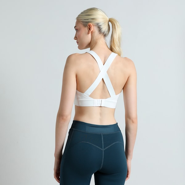 PUMA x PAMELA REIF Zip Training Bra, PUMA White, extralarge-IND