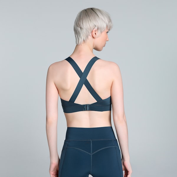 PUMA x PAMELA REIF Zip Training Bra, Dark Night, extralarge-IND