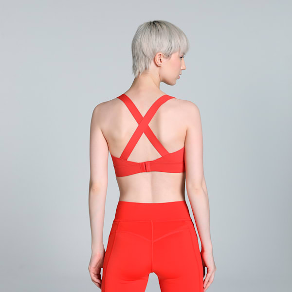 PUMA x PAMELA REIF Zip Training Bra, Burnt Red, extralarge-IND