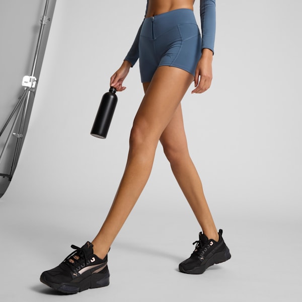 PUMA x PAMELA REIF Women's Zip Shorts, Dark Night, extralarge
