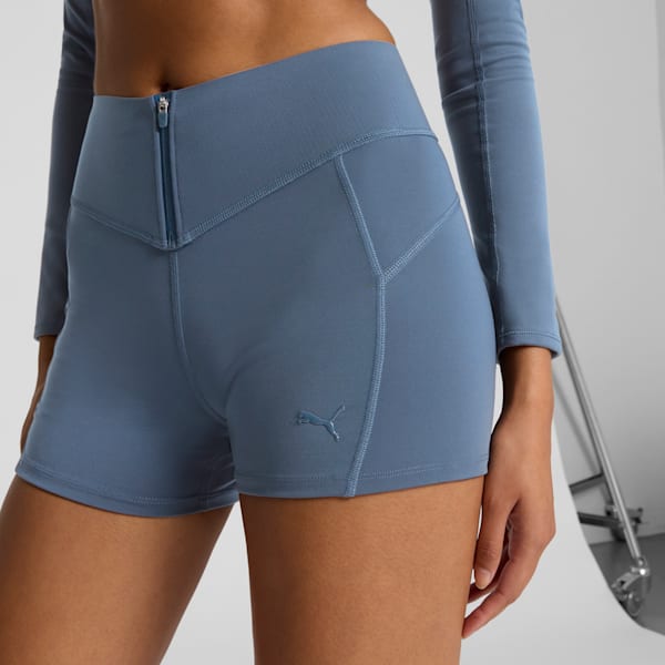 PUMA x PAMELA REIF Women's Zip Shorts, Dark Night, extralarge