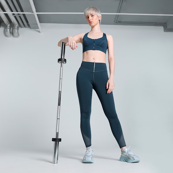 PUMA x PAMELA REIF Zip Training Tights, Dark Night, extralarge-IND
