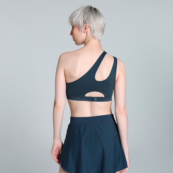 Women's Asymmetric Training Bra, Dark Night, extralarge-IND