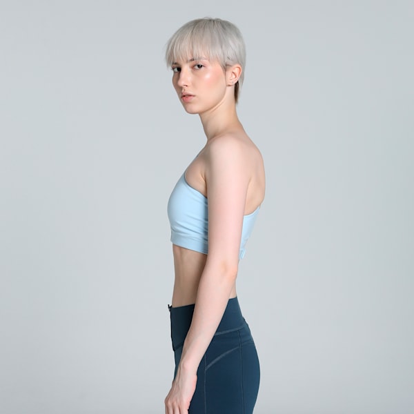 Women's Asymmetric Training Bra, Silver Cobalt, extralarge-IND
