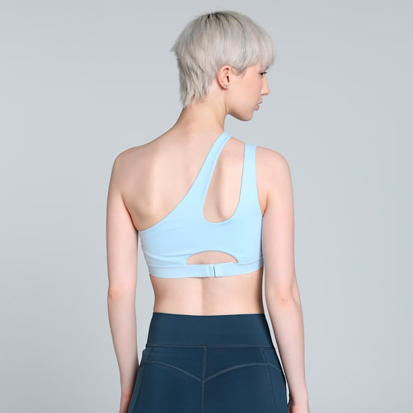 Women's Asymmetric Training Bra, Silver Cobalt, extralarge-IND