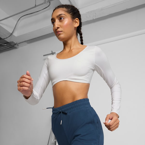 Puma x Pamela Reif Women s Comfort Long Sleeve T Shirt White Xs