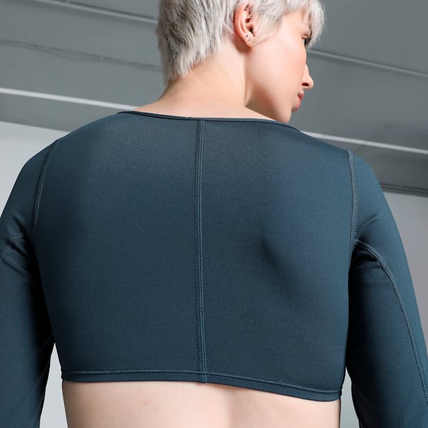 Comfort Long Sleeve Women's Training Tee, Dark Night, extralarge-IND