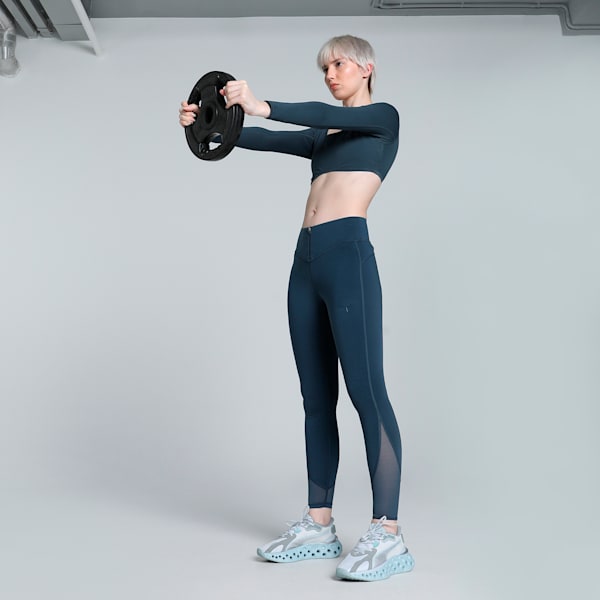 Comfort Long Sleeve Women's Training Tee, Dark Night, extralarge-IND