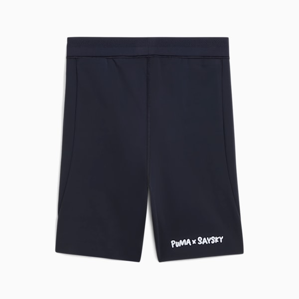 Leggings cortos PUMA x SAYSKY para mujer, New Navy, extralarge