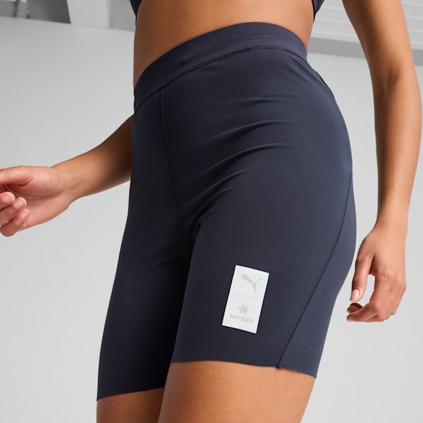 Leggings cortos PUMA x SAYSKY para mujer, New Navy, extralarge