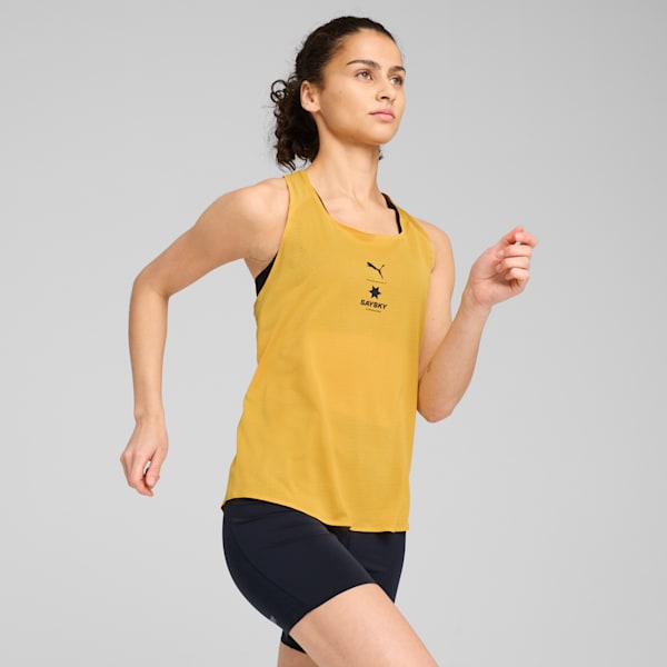PUMA x SAYSKY Women's Singlet, Archive Gold, extralarge