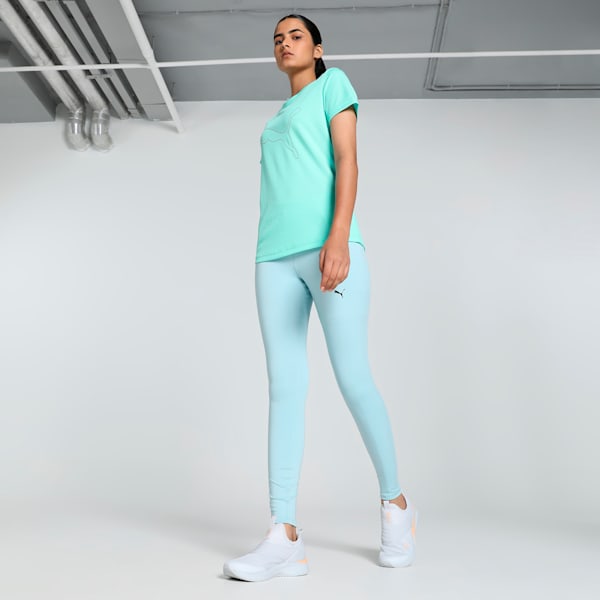 Women's Concept Logo Training Tee, Electric Peppermint, extralarge-IND