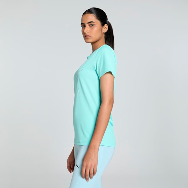 Women's Concept Logo Training Tee, Electric Peppermint, extralarge-IND