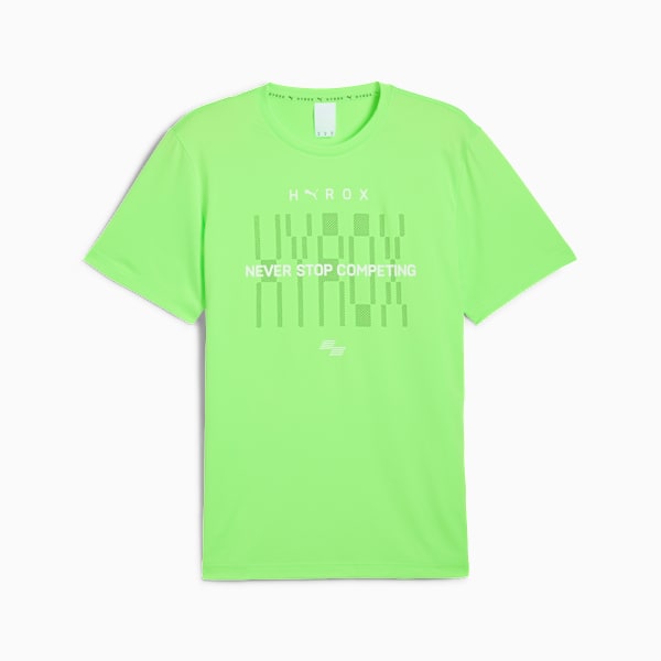 Playera PUMA x HYROX Train All Day para hombre, Green Glare, extralarge
