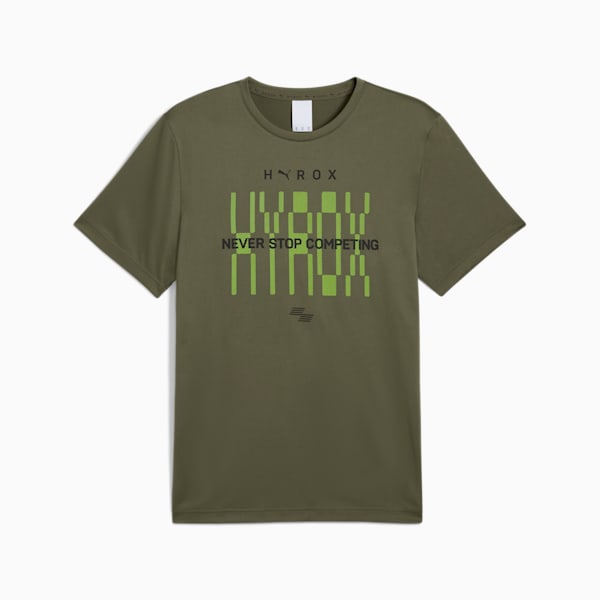 PUMA x HYROX Train All Day Men's Training Tee, Loden Green, extralarge-IND