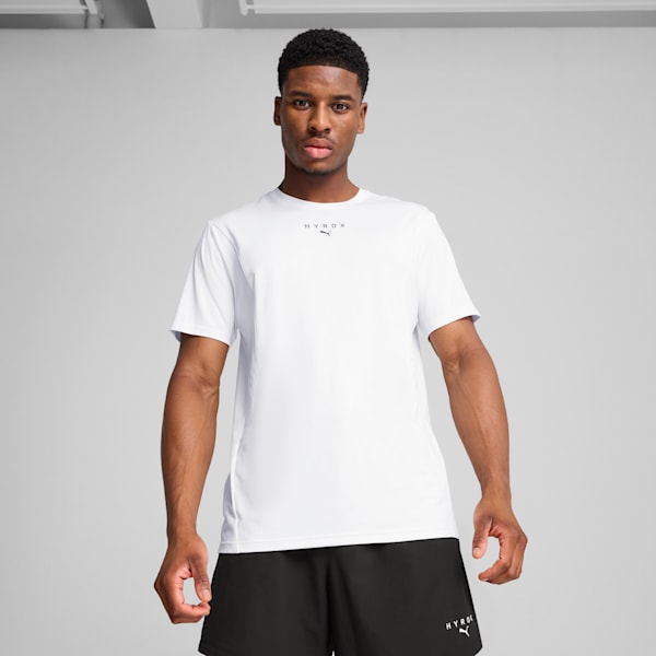 PUMA x HYROX CLOUDSPUN Men's Training Tee, PUMA White, extralarge-IND