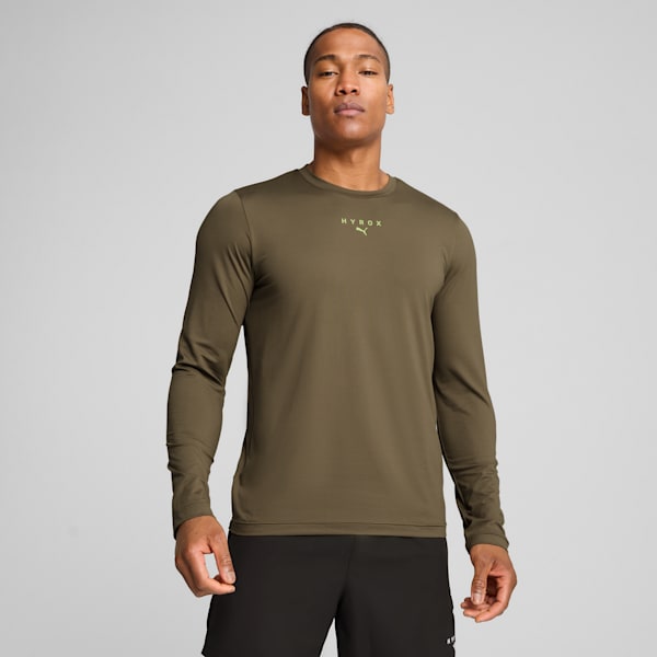 PUMA x HYROX CLOUDSPUN Men's Long-Sleeve Training Tee, Loden Green, extralarge-IND