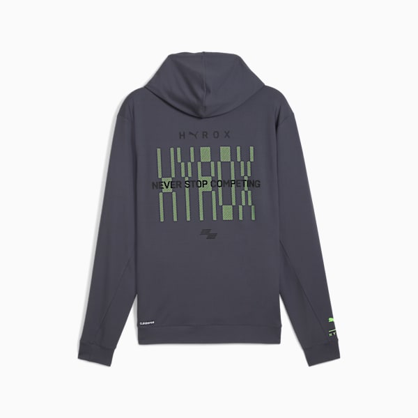 Sudadera con gorro PUMA x HYROX CLOUDSPUN para hombre, Galactic Gray, extralarge
