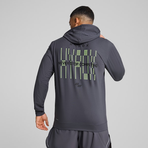 Sudadera con gorro PUMA x HYROX CLOUDSPUN para hombre, Galactic Gray, extralarge