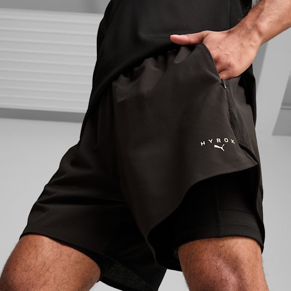 PUMA x HYROX 2-in-1 Men's Training Shorts, PUMA Black, extralarge-IND