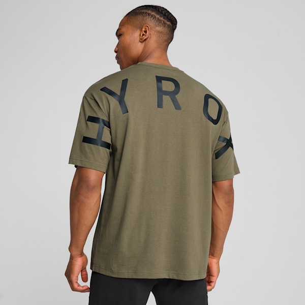 PUMA x HYROX Men's Oversized Training Tee, Loden Green, extralarge-IND