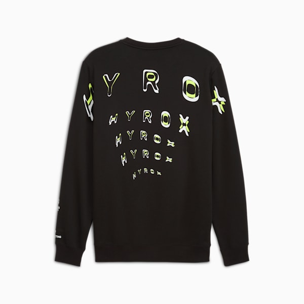 PUMA x HYROX Heavyweight Men's Crew Sweatshirt, PUMA Black, extralarge
