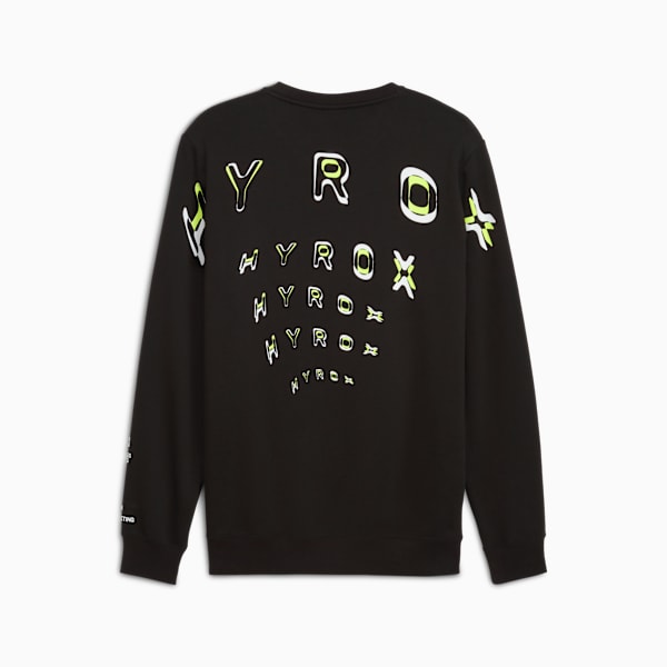 Sudadera PUMA x HYROX Heavyweight para hombre, PUMA Black, extralarge