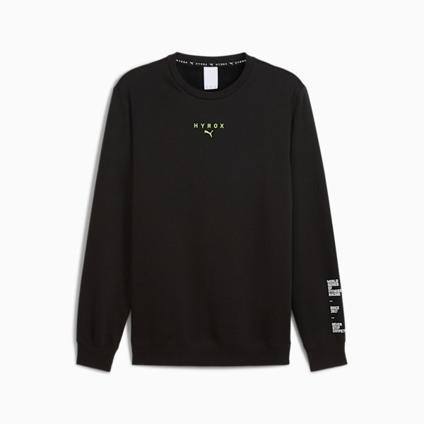 PUMA x HYROX Heavyweight Men's Crew Sweatshirt, PUMA Black, extralarge