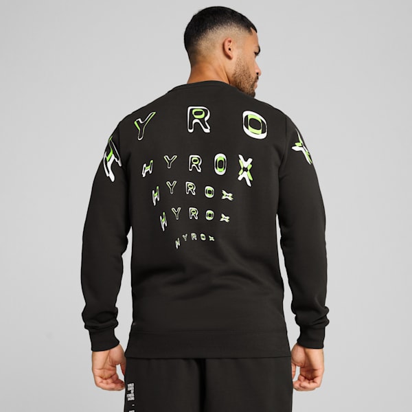 PUMA x HYROX Heavyweight Men's Crew Sweatshirt, PUMA Black, extralarge