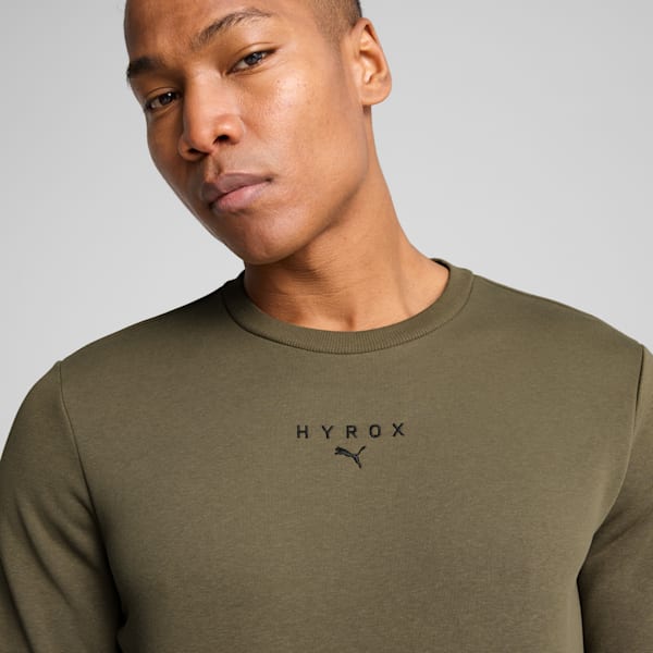 PUMA x HYROX Heavyweight Men's Crew-Neck Training Sweatshirt, Loden Green, extralarge-IND