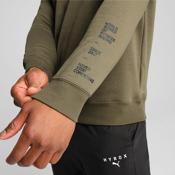 PUMA x HYROX Heavyweight Men's Crew-Neck Training Sweatshirt, Loden Green, extralarge-IND
