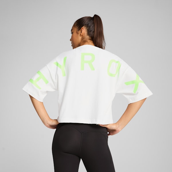 PUMA x HYROX Women's Oversized Training Tee, PUMA White, extralarge-IND