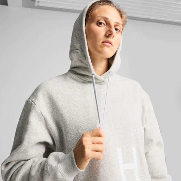 PUMA x HYROX Heavyweight Hoodie Women, Light Gray Heather, extralarge
