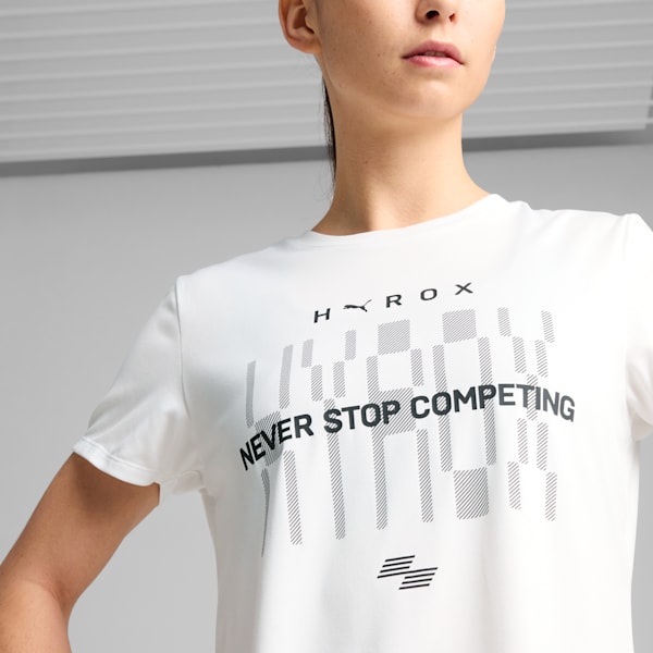 PUMA x HYROX Train All Day Women's Training Tee, PUMA White, extralarge-IND